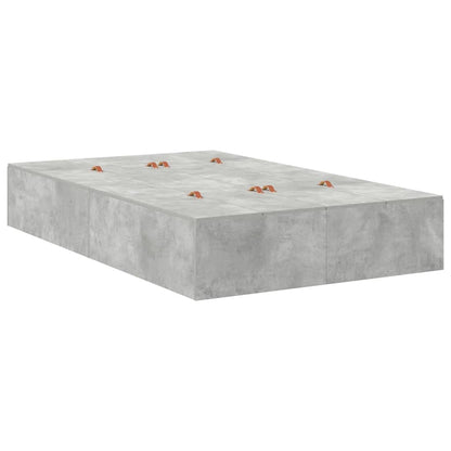 Struttura letto con contenitore Grigio cemento 120 x 200 cm