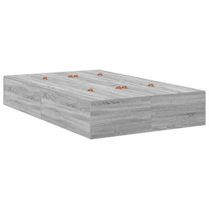 Struttura letto con contenitore Grigio Sonoma 120 x 200 cm