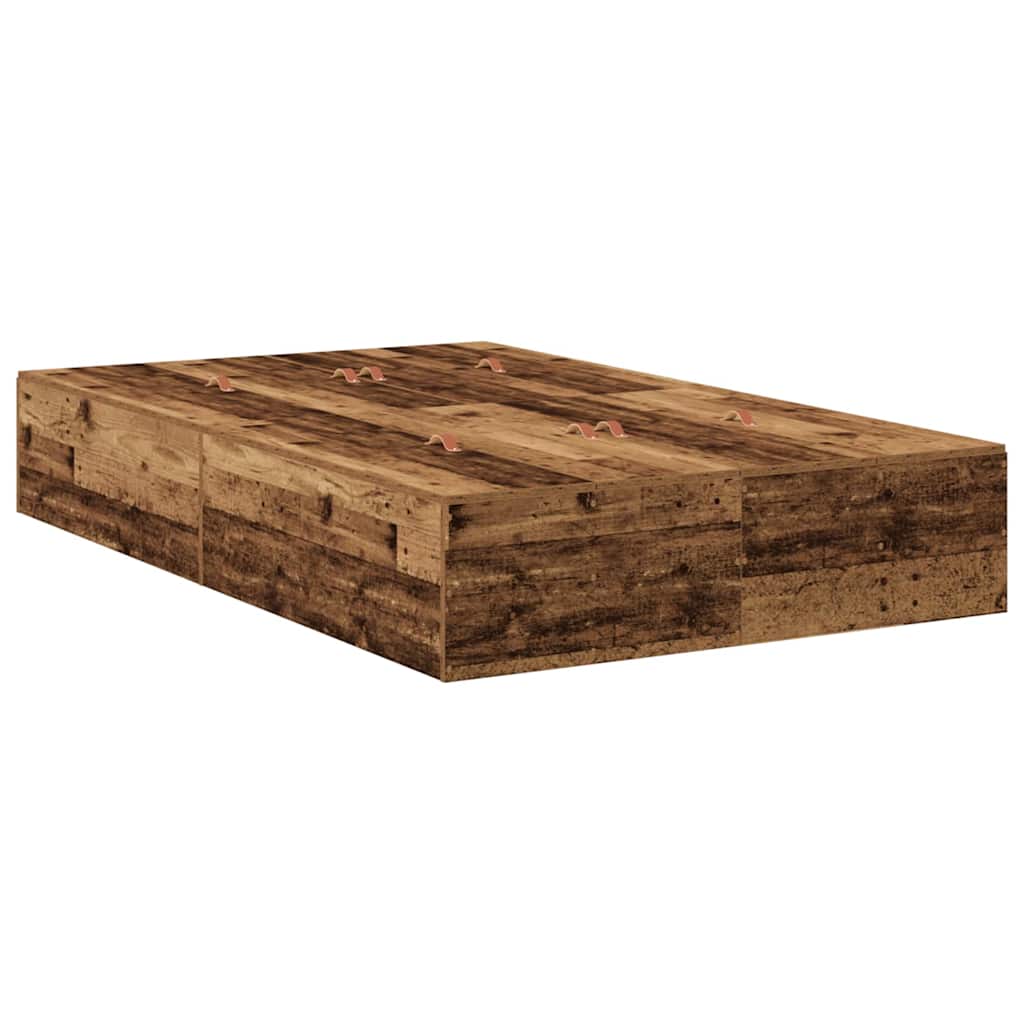 Struttura letto con contenitore Legno vecchio 120 x 200 cm
