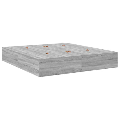 Struttura letto con contenitore Grigio Sonoma 180 x 200 cm