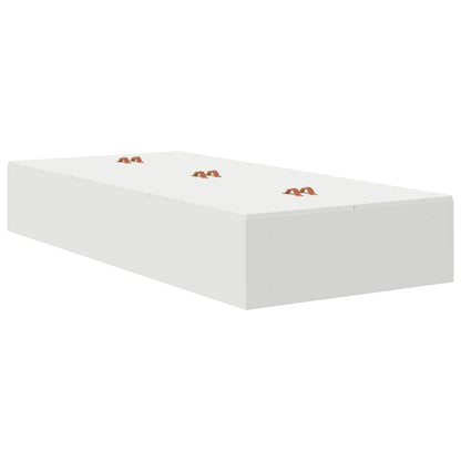 Struttura letto con contenitore Bianco 90 x 190 cm