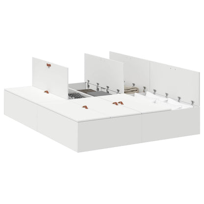 Struttura letto con contenitore Bianco 140 x 190 cm