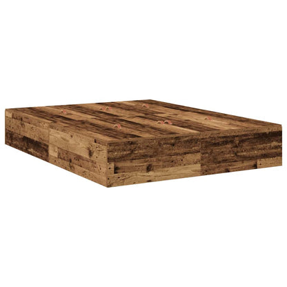 Struttura letto con contenitore Legno vecchio 135 x 190 cm