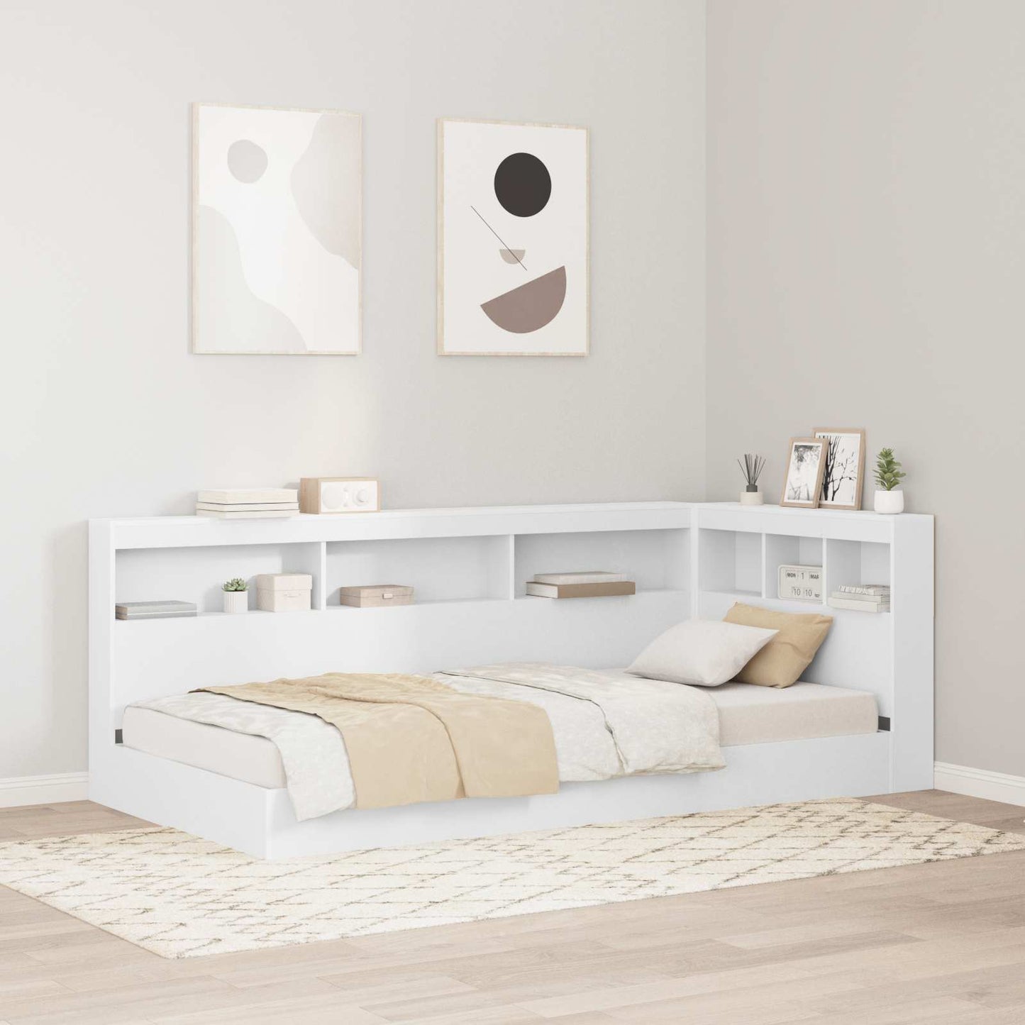 Testata contenitore Bianco 100 cm Legno multistrato