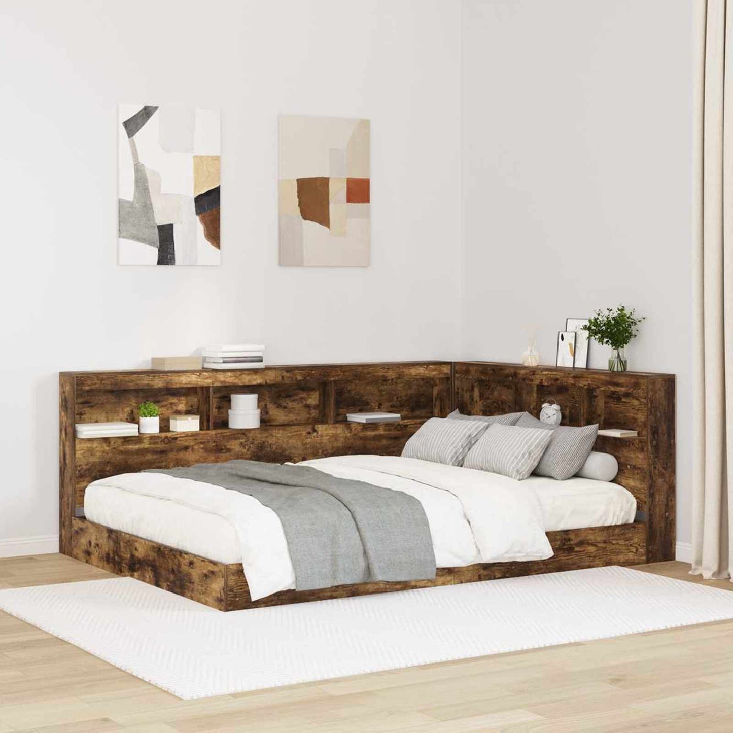 Testata contenitore Rovere fumÃƒÂ© 140 cm Legno multistrato