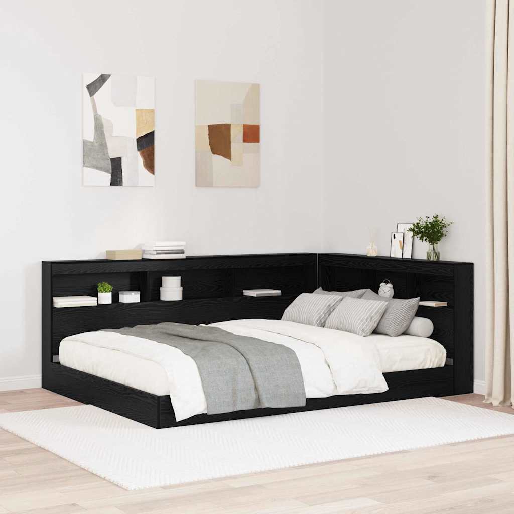 Testata contenitore Rovere Nero 160 cm Legno multistrato