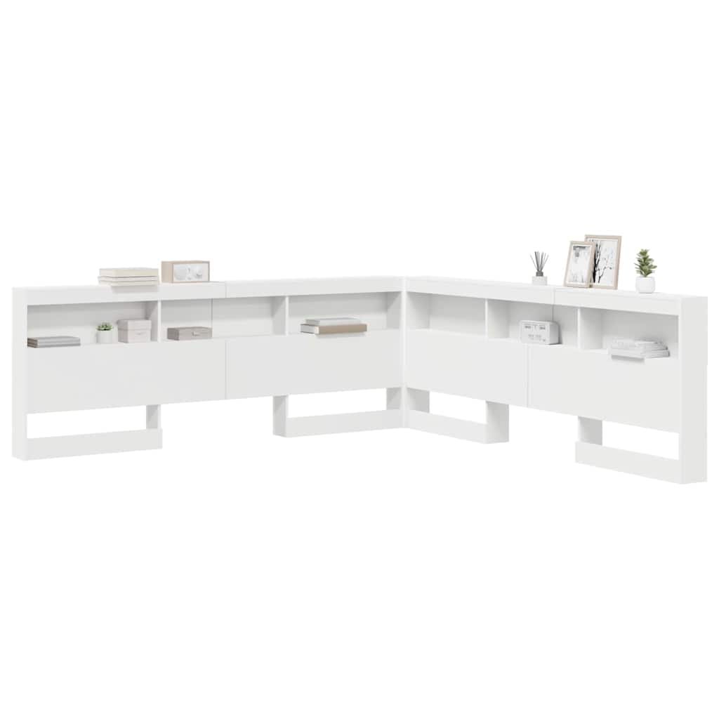 Testata contenitore Bianco 180 cm Legno multistrato