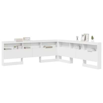 Testata contenitore Bianco 180 cm Legno multistrato