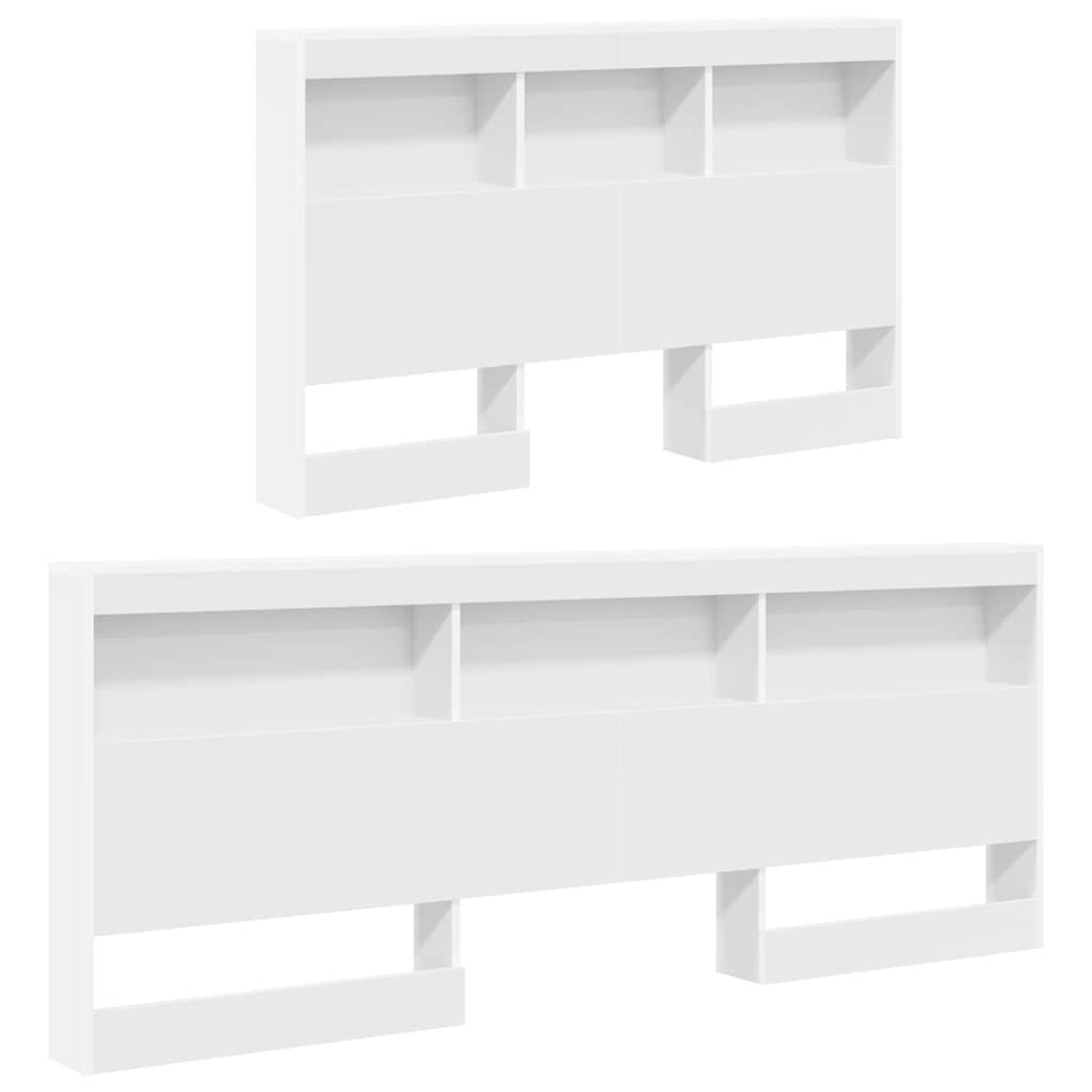 Testata contenitore con testiera Bianco 207,5 x 137,5 x 76,5 cm