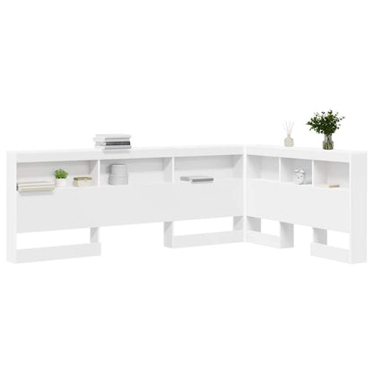 Testata contenitore con testiera Bianco 207,5 x 137,5 x 76,5 cm