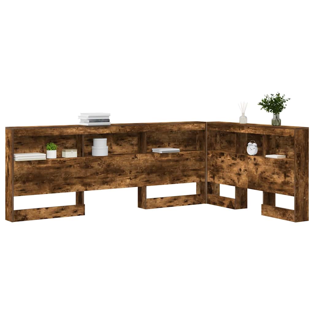 Testata contenitore Rovere fumÃ© 207,5 x 137,5 x 76,5 cm