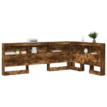 Testata contenitore Rovere fumÃ© 207,5 x 137,5 x 76,5 cm