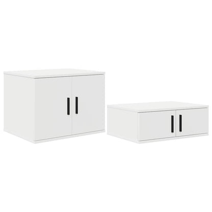 Struttura letto con contenitore Bianco 80 cm Legno multistrato
