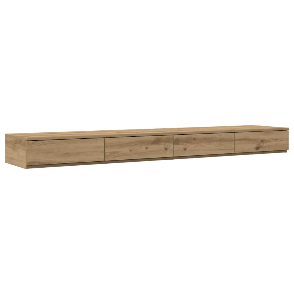 Struttura letto con contenitore Rovere artigianale 200 cm