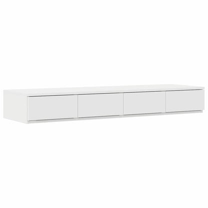 Struttura letto con contenitore Bianco 120 cm Legno multistrato
