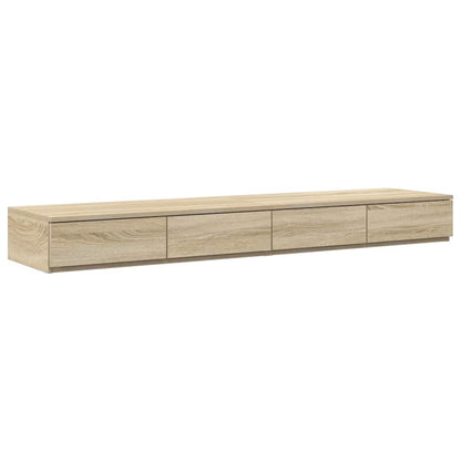 Struttura letto con contenitore Rovere Sonoma 150 cm