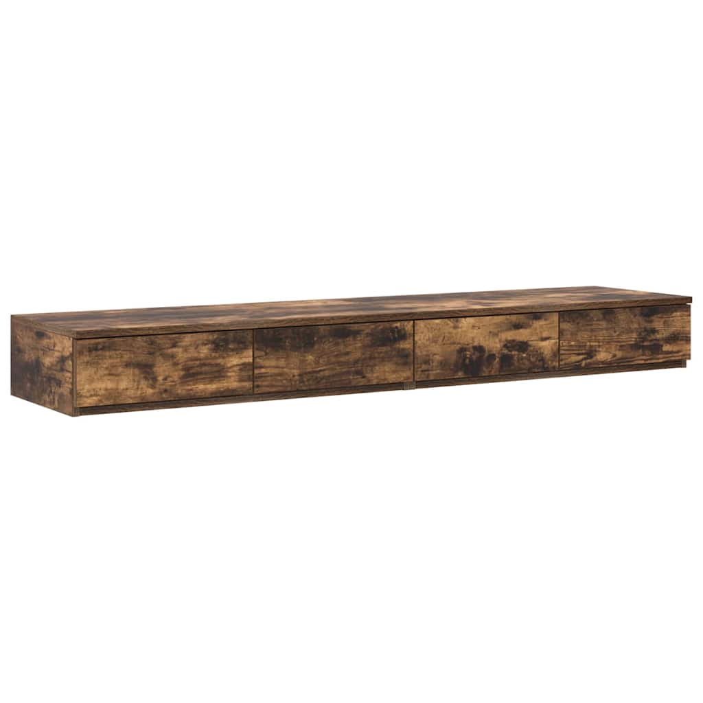 Struttura letto con contenitore con cassetto Rovere fumÃ© 150 cm
