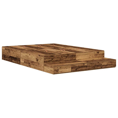 Struttura letto con contenitore Legno vecchio 150 cm