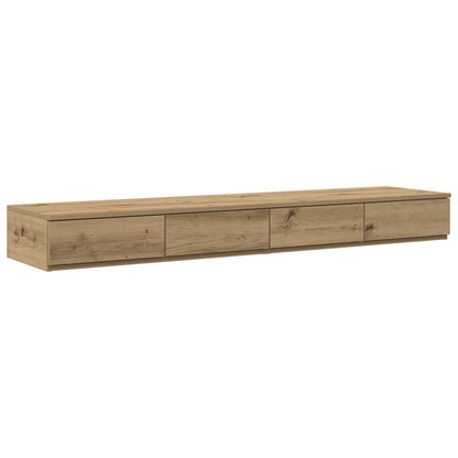 Struttura letto con contenitore Rovere artigianale 150 cm