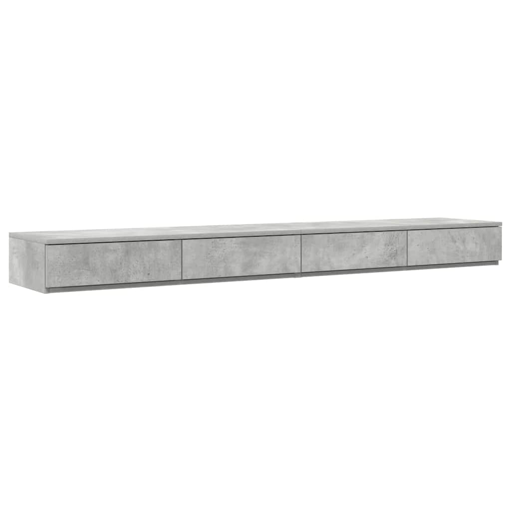 Struttura letto con contenitore Grigio cemento 180 cm