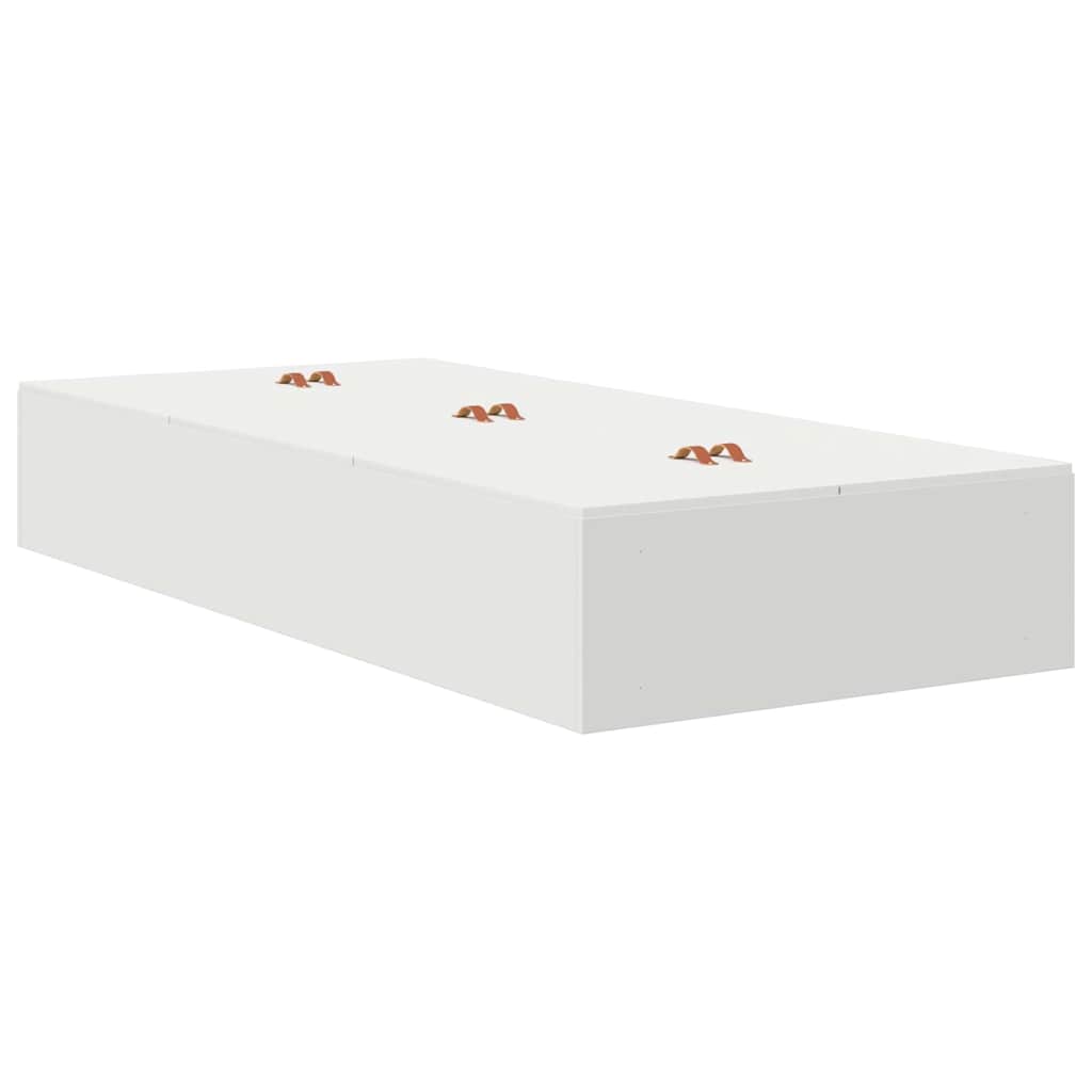 Struttura letto con contenitore Bianco 90 cm Legno multistrato