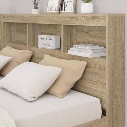 Letto Libreria rovere sonoma 150 x 200 cm Legno multistrato