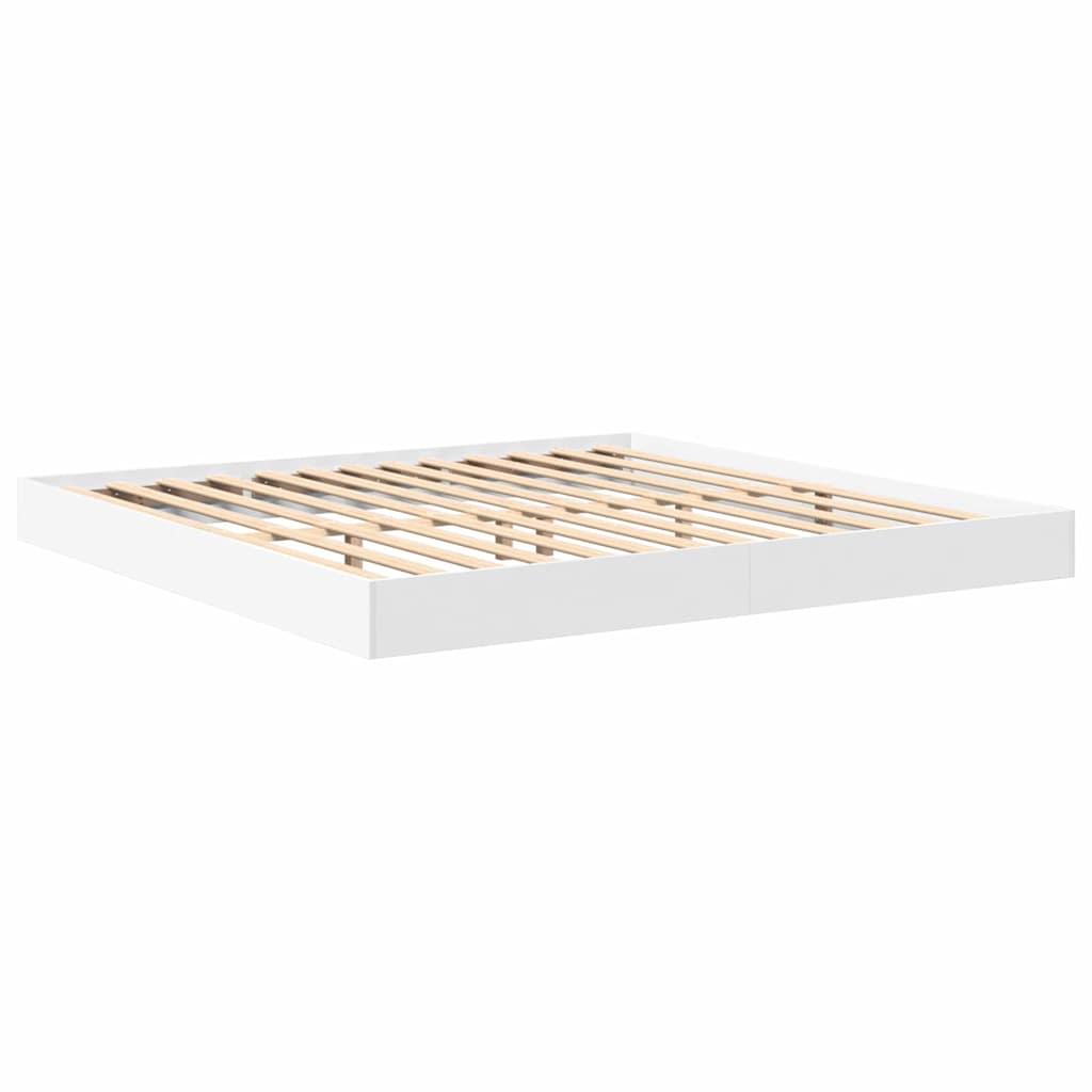 Letto Libreria Bianco 180 x 200 cm Legno multistrato