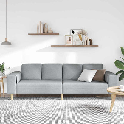 Divano per Soggiorno Grigio chiaro 250 x 77 x 76 cm Poliestere