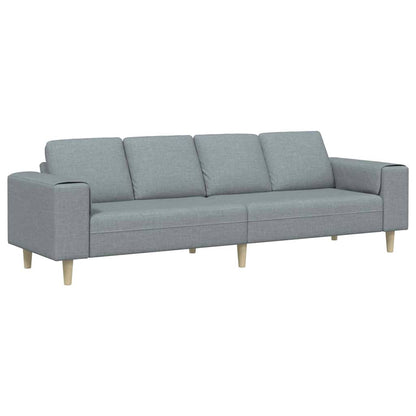Divano per Soggiorno Grigio chiaro 250 x 77 x 76 cm Poliestere