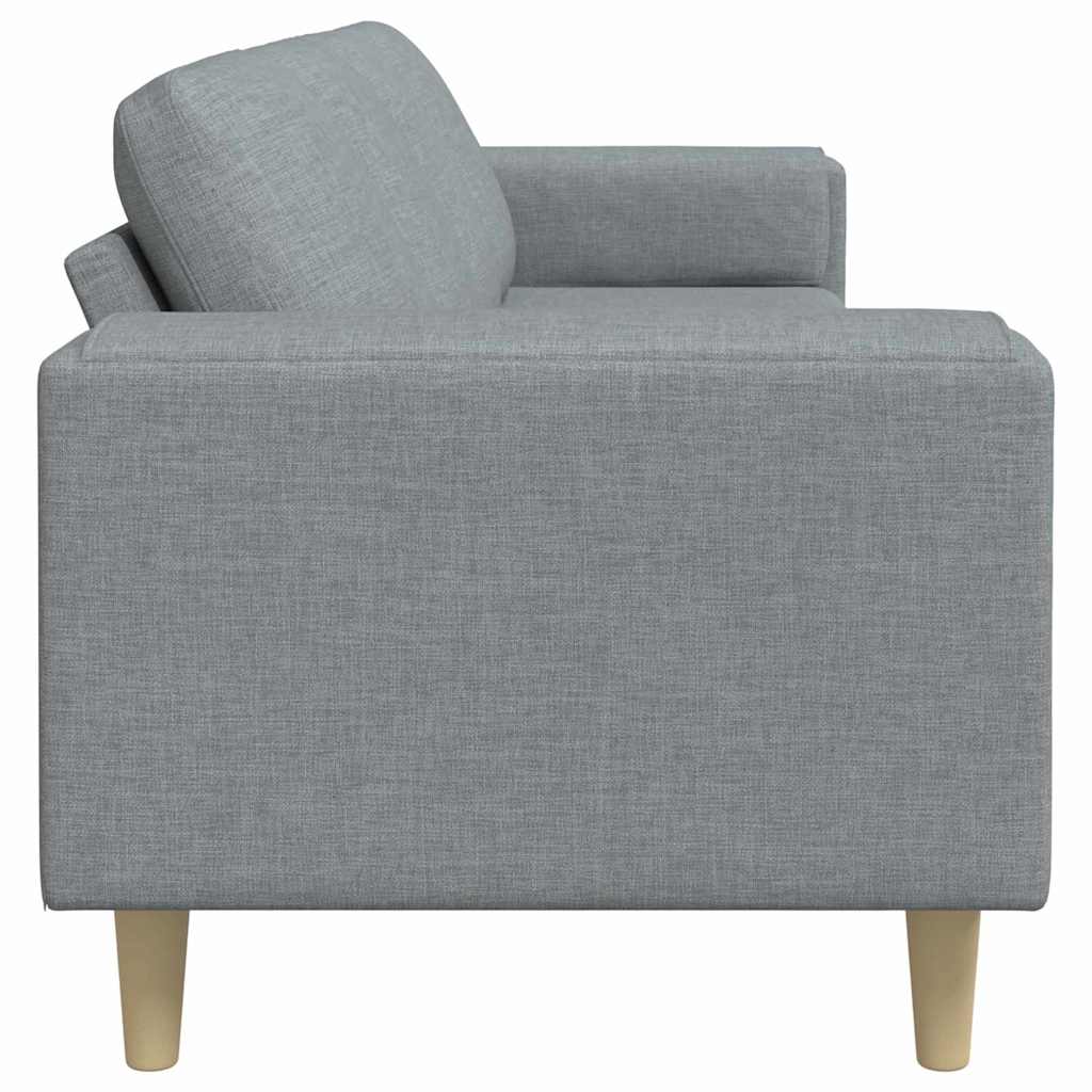 Divano per Soggiorno Grigio chiaro 250 x 77 x 76 cm Poliestere