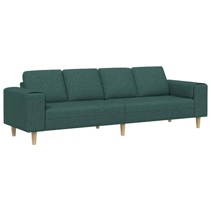 Divano per Soggiorno Verde Scuro 250 x 77 x 76 cm Poliestere