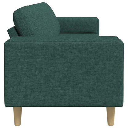 Divano per Soggiorno Verde Scuro 250 x 77 x 76 cm Poliestere