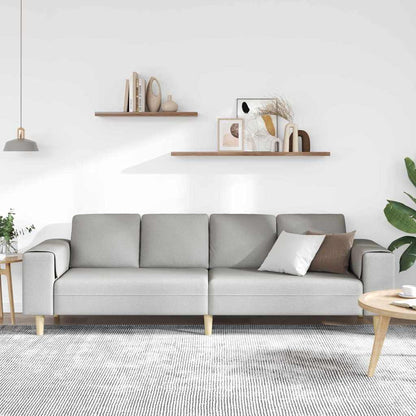 Divano per Soggiorno Grigio Nuvola 250 x 77 x 76 cm Poliestere