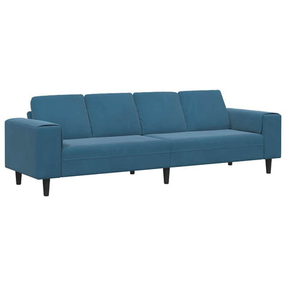 Divano per Soggiorno Blu 250 x 77 x 76 cm