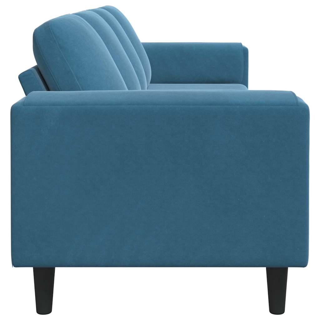 Divano per Soggiorno Blu 250 x 77 x 76 cm