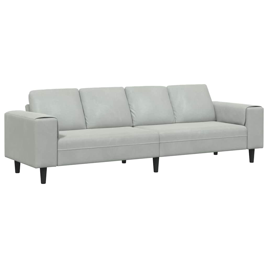 Divano per Soggiorno Grigio chiaro 250 x 77 x 76 cm
