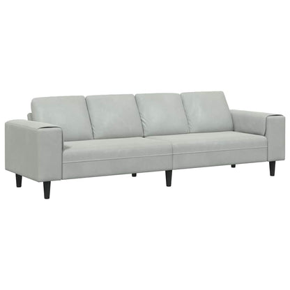 Divano per Soggiorno Grigio chiaro 250 x 77 x 76 cm