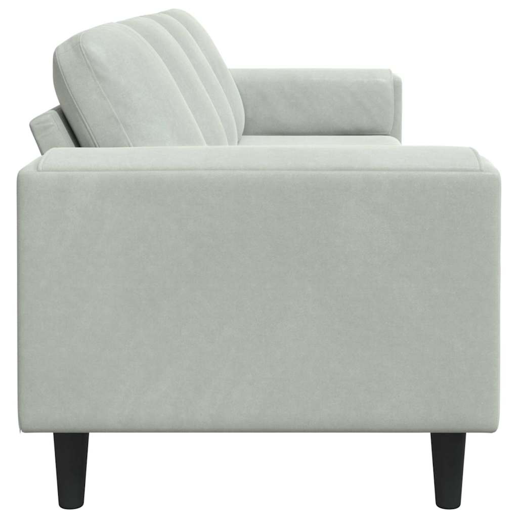 Divano per Soggiorno Grigio chiaro 250 x 77 x 76 cm