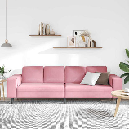 Divano per Soggiorno Rosa 250 x 77 x 76 cm