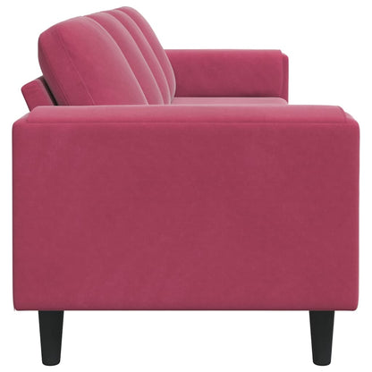 Divano per Soggiorno Rosso Vino 250 x 77 x 76 cm