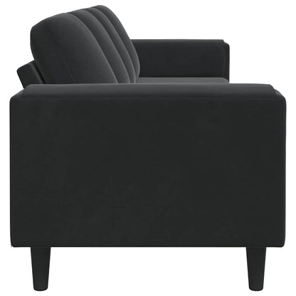 Divano per Soggiorno Nero 250 x 77 x 76 cm