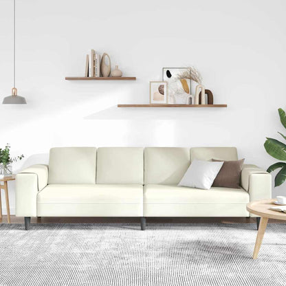 Divano per Soggiorno Crema 250 x 77 x 76 cm