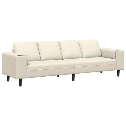 Divano per Soggiorno Crema 250 x 77 x 76 cm