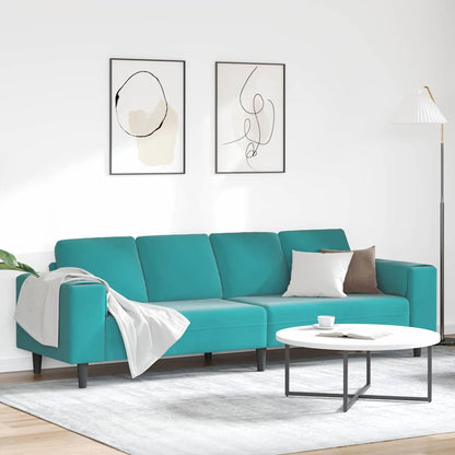 Divano per Soggiorno Turchese 250 x 188 x 76 cm