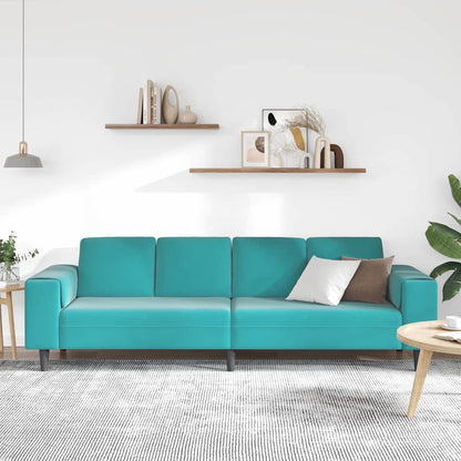Divano per Soggiorno Turchese 250 x 188 x 76 cm