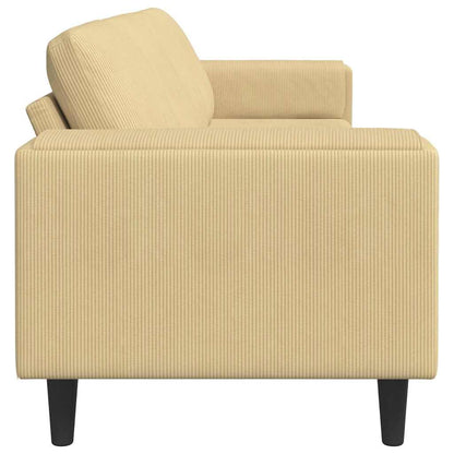Divano Grigio Verde 250 x 77 x 76 cm Tessuto in Cords
