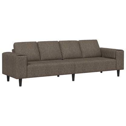 Divano per Soggiorno Grigio scuro 250 x 77 x 76 cm