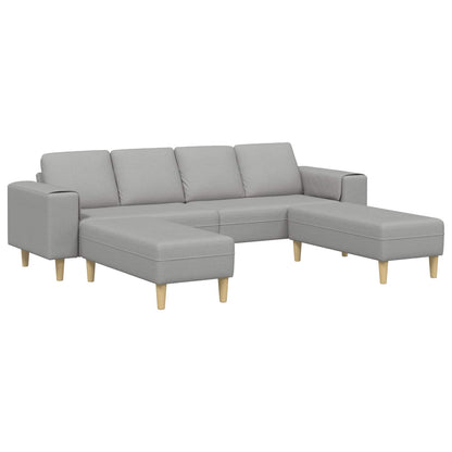 Divano per Soggiorno 3 pcs Grigio Nuvola Poliestere