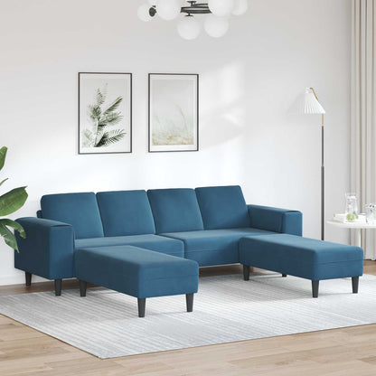 Divano per Soggiorno 3 pcs Blu