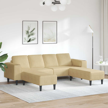Divano Grigio Verde 250 x 188 x 76 cm Tessuto in Cords